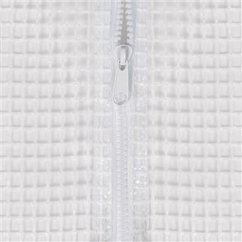 Serre Tunnel Jardin IDMarket Crimée 6x3m - 18m² Blanche 4 Saisons Avec Aérations