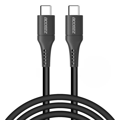 USB-C vers câble USB-C 2 mètres Noir Accezz
