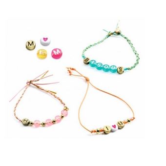 Coffret creation bijoux perles alphabet