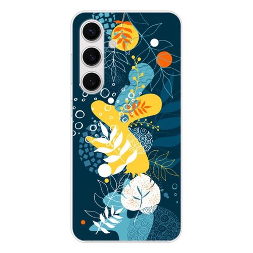 Coque en silicone - Compatible Samsung Galaxy S25 - design sea flowers