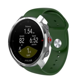 Strap-it Bracelet sport - compatible pour Polar Grit X (vert armée) - 1