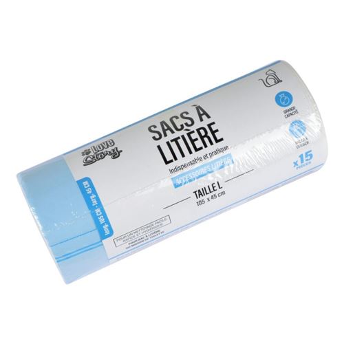 Meilleurs prix pour Lot de 15 Sacs à Litière Poignées 105cm Transparent