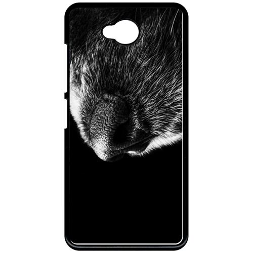 Coque My-Kase pour Lumia 650 - truffe de chien - Plastique Noir