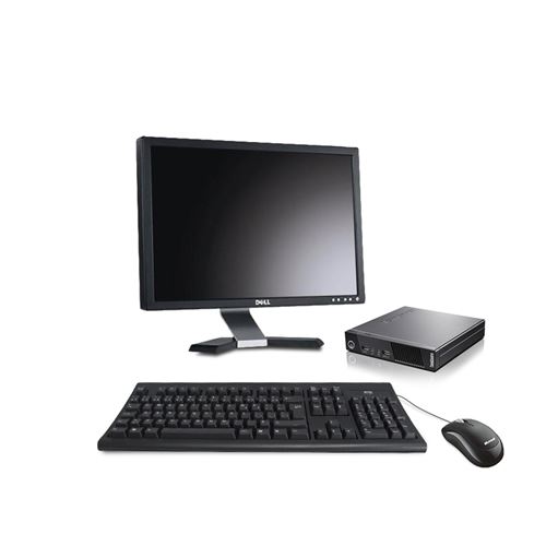 Ordinateur de bureau - Lenovo ThinkCentre M93P Tiny - 8Go - 240Go SSD + Écran 20