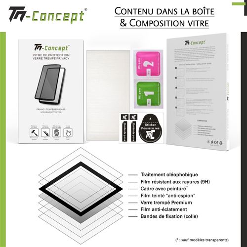 Protège écran TM CONCEPT Verre trempé 3D teinté Samsung S20 Plus
