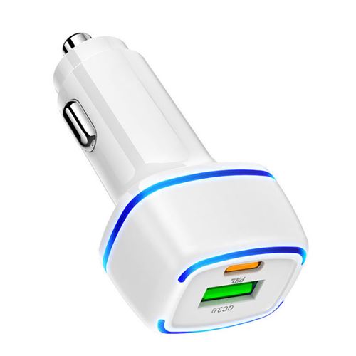 Chargeur Rapide iPhone Chargeur Voiture USB C, 20W Chargeur iPhone