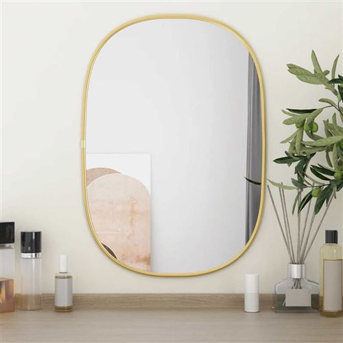 vidaXL Miroir mural Doré 50x35 cm