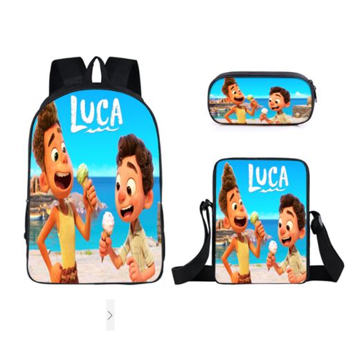 Set de 3 pièces Sacs à Dos luca paguro Bleu 016