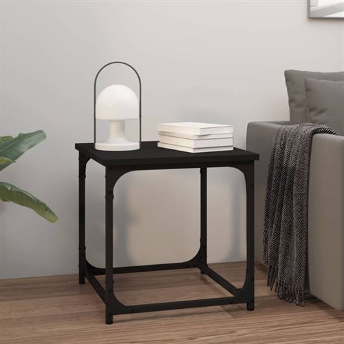 Vidaxl Noir Table D'appoint 40X40 Cm - Image 3