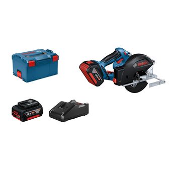 Bosch Professional GKM 18V-50 Scie circulaire portative sans fil Profondeur de coupe max. (90°) 50 mm 18 V 5 Ah - 1