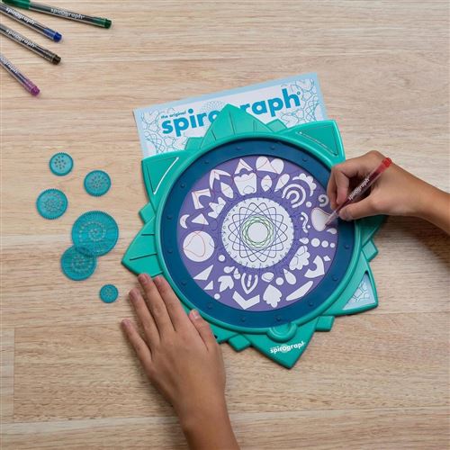 Spirograph Ensemble de dessin pour enfants : le moyen le plus simple de  créer d'innombrables motifs de mandala, multicolore, à partir de 8 ans :  : Jeux et Jouets