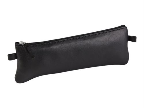 Non Communiqué Noir Clairefontaine Cuirise - Trousse - Cuir Véritable