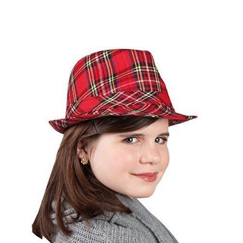 Boland chapeau Popstar Tartan rouge taille unique