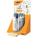 BIC Stylo à bille rétractable 4 Colours Messages, présentoir