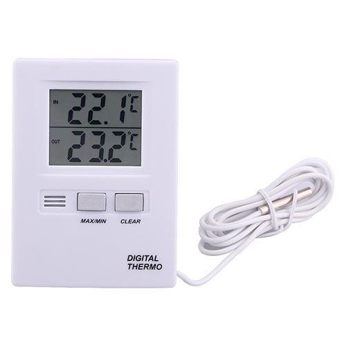 Thermomètre Double Dual Intérieur et Extérieur Pour Maison