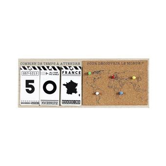 Calendrier décompte avant voyage The Home Deco Factory