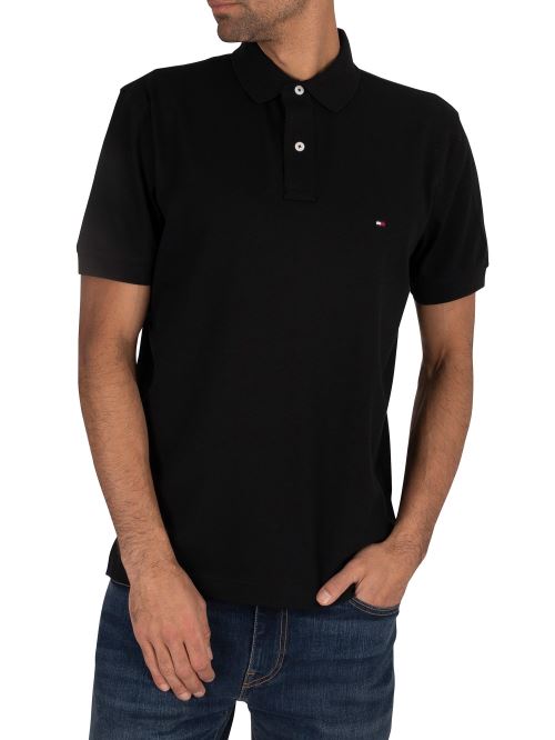 Tommy Hilfiger Pour des hommes Polo régulier, NoirL