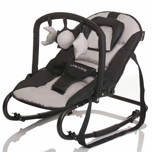 Little World Transat pour bébés Stardust Noir et gris LWBO001-GYBK