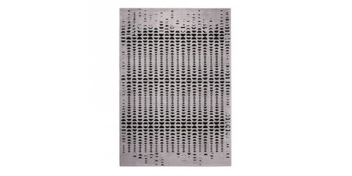Tapis Esprit moderne Luna motif Cercles/Poids Gris 200x290