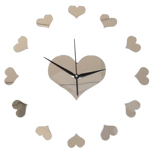 Horloge murale Coeurs Miroirs