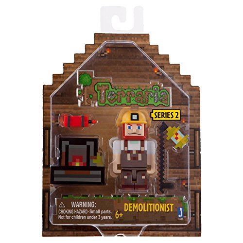 Jazwares Terraria - Figurine Terraria Demolitionist Action avec accessoires - 8 cm