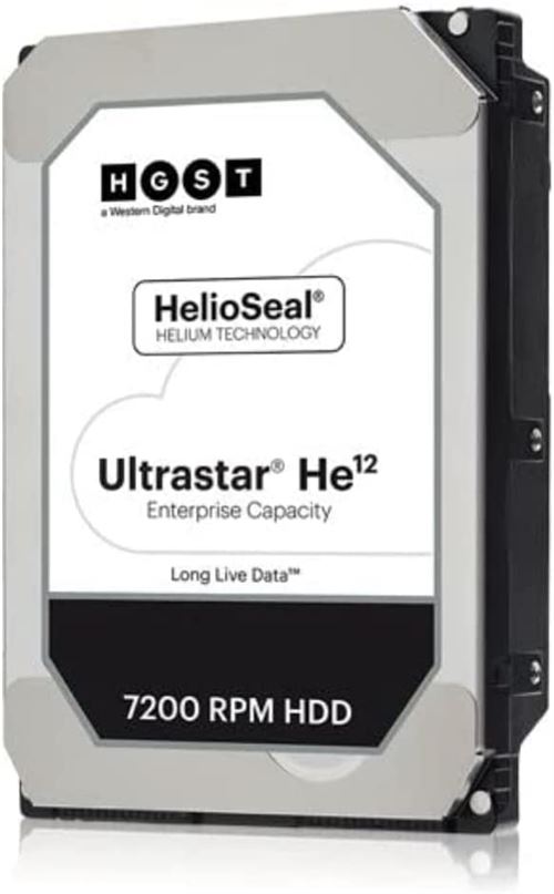 WD Ultrastar DC HC520 HUH721212ALE600 - Vaste schijf - 12 TB - intern - 3.5 - SATA 6Gb/s - 7200 tpm -buffer: 256 MB