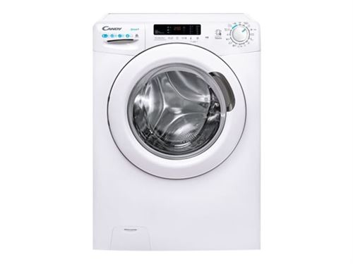 CANDY  SMART CSWS 4852DWE/1-S - Machine &agrave; laver s&eacute;chante - largeur : 60 cm - profondeur : 53 cm - hauteur : 89 cm - chargement frontal - 8 kg - 1400 tours/min - blanc 