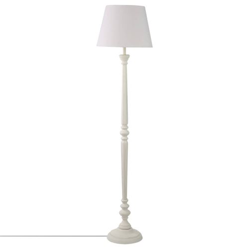 Lampadaire en bois - D 37 x H 153 cm - Blanc
