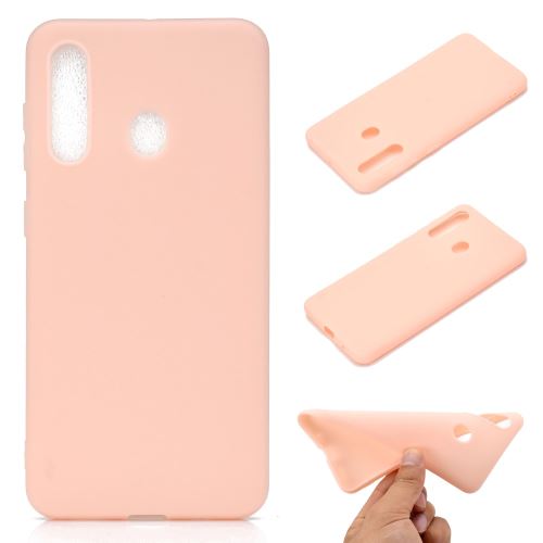 Coque en TPU couleur unie souple givré rose pour votre Samsung Galaxy M40/Galaxy A60