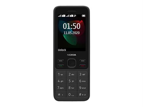 Nokia 150 - Téléphone de service - double SIM - RAM 4 Mo / Mémoire interne 4 Mo - microSD slot - rear camera 0,3 MP - noir