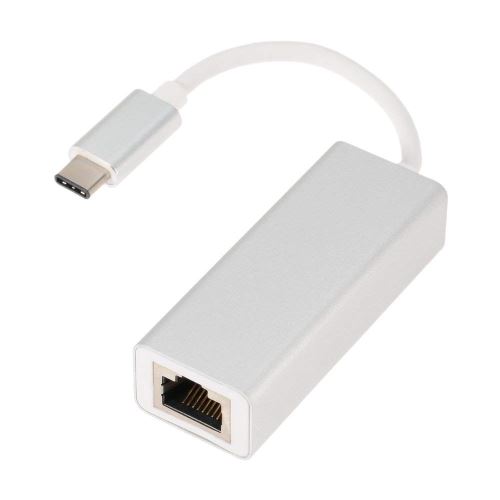 VSHOP® USB 3.1 Type C (USB-C) à l'adaptateur réseau RJ45 Gigabit Ethernet LAN en Argent