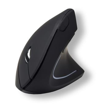 MCL - SS-618DW/N - Souris ergonomique sans fil pour droitier 1600 DPI - Noire - 1