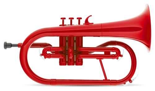 Classic Cantabile MardiBrass bugle Sib en plastique rouge