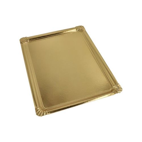5 plateaux de service - or 34*45.5 cm