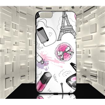 Coque rigide pour iPhone 8 GLAMOUR FASHION GIRL PARIS 08 - 1