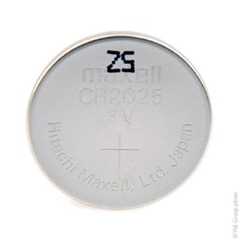 Pile bouton lithium blister CR2025 MAXELL 3V 170mAh - Maxell - Équipements  électriques - Achat & prix