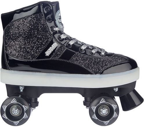 Nijdam patins a roulettes avec led Flashinggirls noir