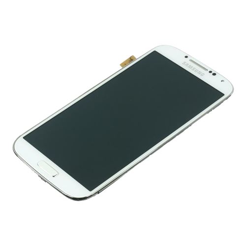 Ecran tactile + LCD blanc avec châssis de remplacement pour Samsung Galaxy S4 (GT-i9500)