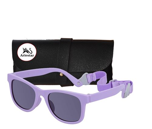 Lunettes de soleil bébé bandeau Violet 2-8 ans