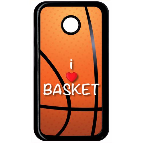 Coque Motorola Moto E I Love Basket