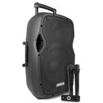Vonyx AP1200PA Enceinte Sono Portable avec Micros sans Fil - 600W Max