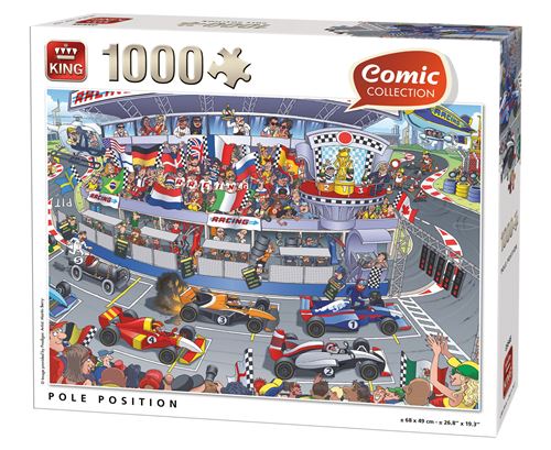 King Puzzle Puzzle Collection Bande Dessinée Racetrack 1000 pièces