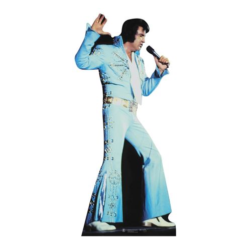 Figurine en carton Costume Elvis Bleu Jump 167 cm