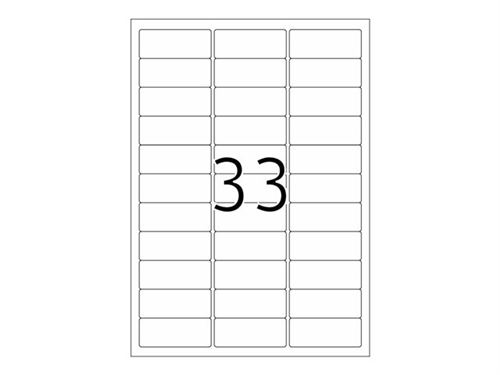 Herma 8837 &Eacute;tiquettes jet d'encre 63,5 x 25,4 A4 825 pi&egrave;ces Blanc