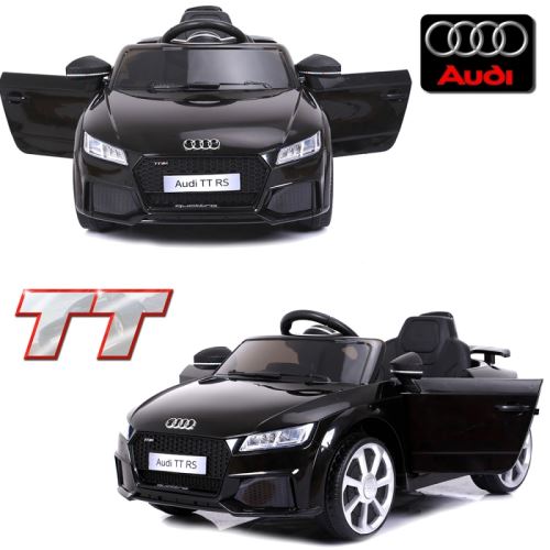 Petite voiture électrique enfant 12 volts Audi TT S pack luxe noir à télécommande parentale