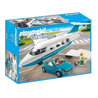 PLAYMOBIL 9504 City Life - Le jet privé et les vacancières - 1