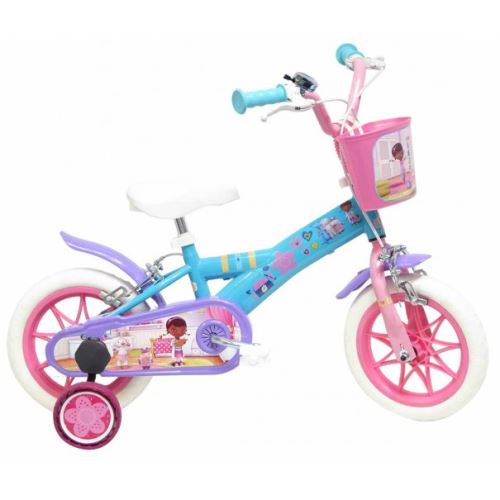 Vélo 12 pouces Docteur La Peluche avec panier avant