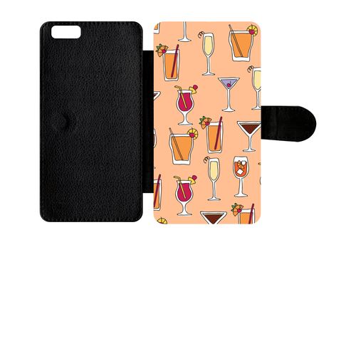 Etui À Rabat Apple Iphone 6s Plus Cocktails Font Orange