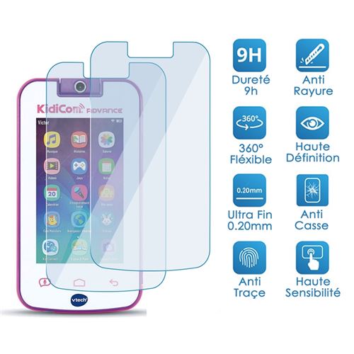 VTech - Étui Smartphones Officiel KidiCom Rose, NON COMPATIBLE