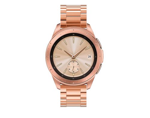 Générique Or Rose Bracelet De Montre Compatible Avec Samsung Galaxy Watch 42Mm, Acier Inoxydable - Image 1